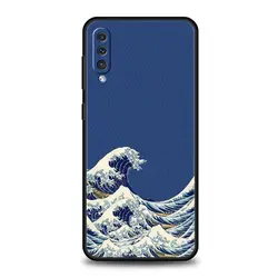 Elegant Blue Wave Design Phone Case - Sleek and Stylish Protective Cover - Galaxy A42 5G (A1)