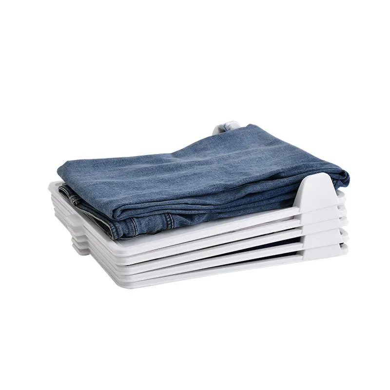 Layered Folding Clothes Storage Board  Pants T-Shirt Organizer Rack for Home Wardrobe Short Sleeve Classification Stacking Board 6