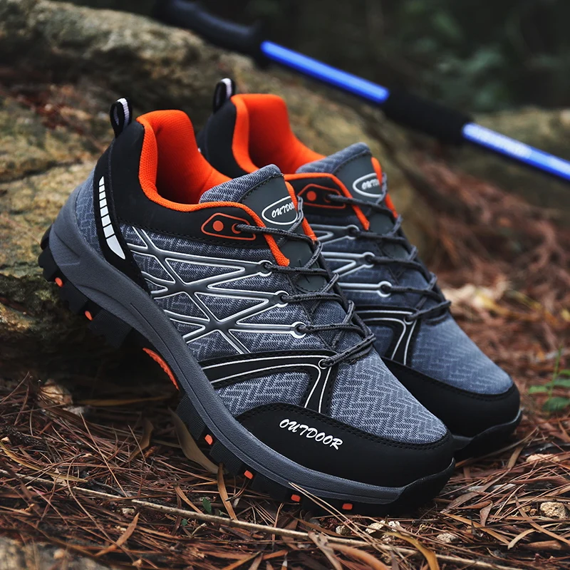 

Hiking shoes men's summer new outdoor mesh plus size breathable sports shoes fashion casual soft-soled non-slip running shoes