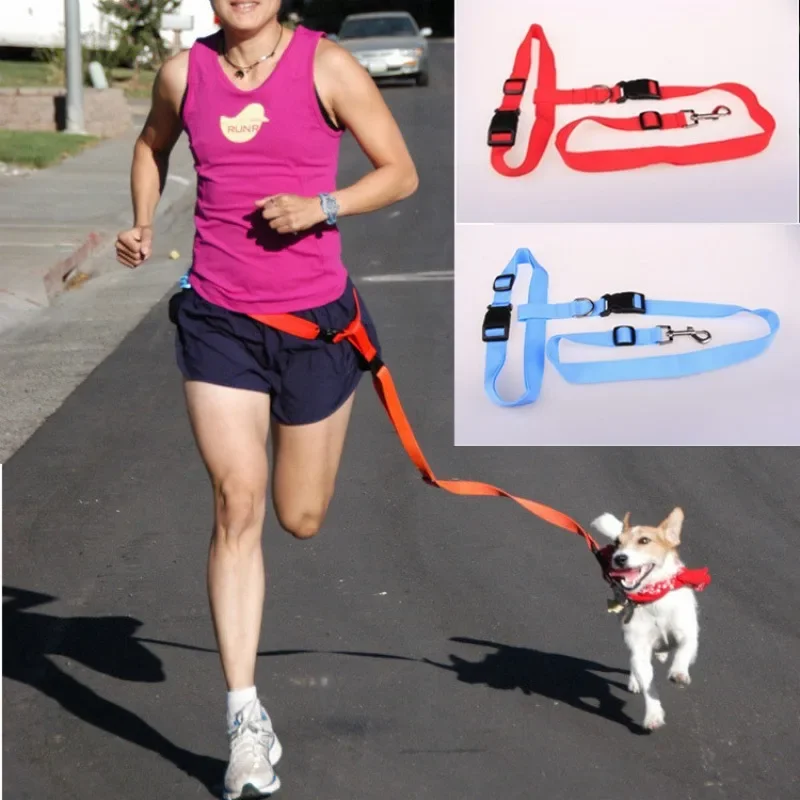 

1PC Adjustable Hands Cat Dog Free Running Walking Jogging Pet Lead Leash Waist Belt Chest Strap Gift Traction Rope Pets Supplies