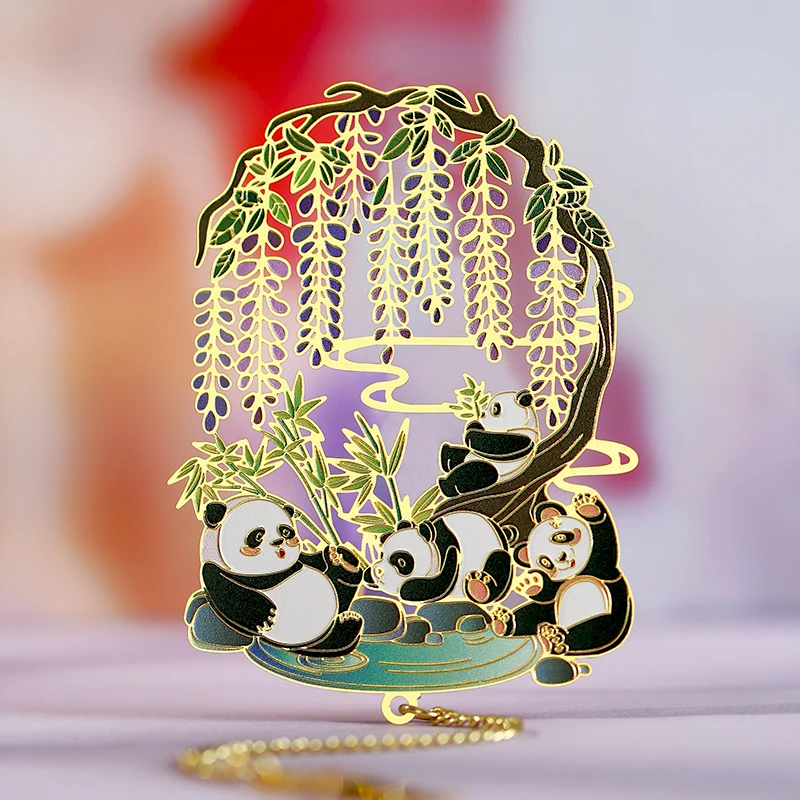 Chinese Style The Forbidden City December Metal Small Bookmarks Students Teacher's Day Exquisite Gifts Souvenirs Decoration, 1Pc