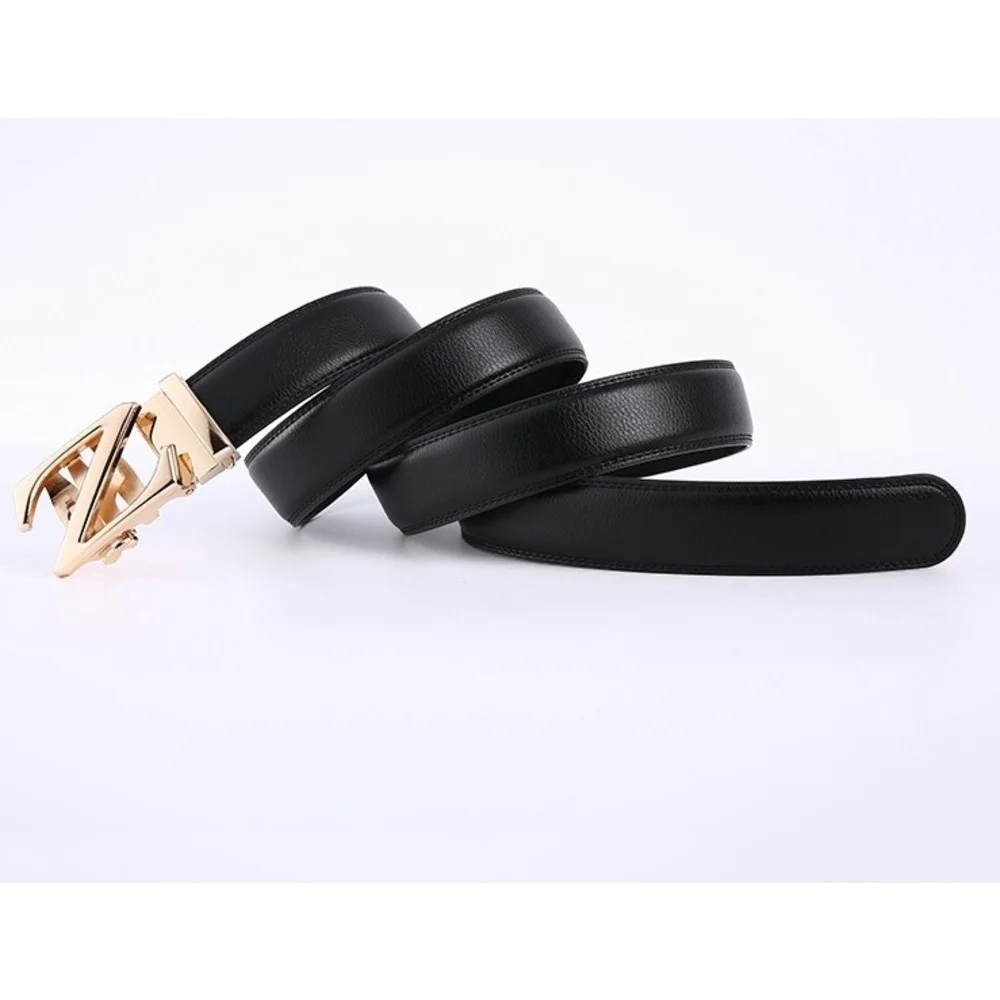 2023 Newhot Selling Casual Automatic Buckle Belt with Hollow Metal Head Business Men's Belt Fashionable and Exquisite Trouser Belt_voghion.com