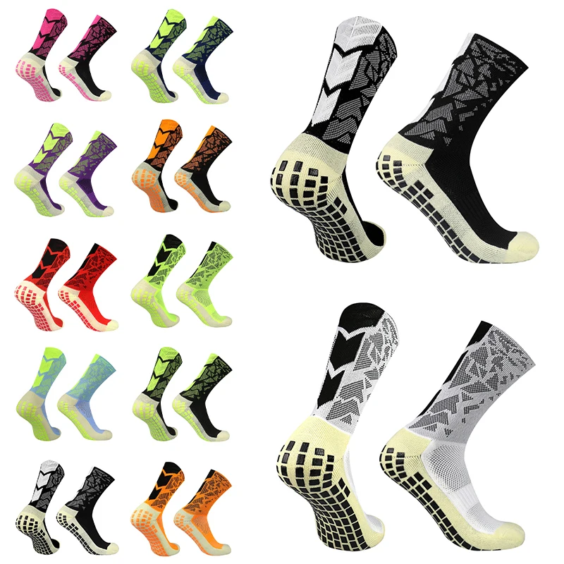 

Sports Breathable 2023 Men New Women Socks Camouflage Arro Soccer Silicone Anti Slip Grip Football Sock