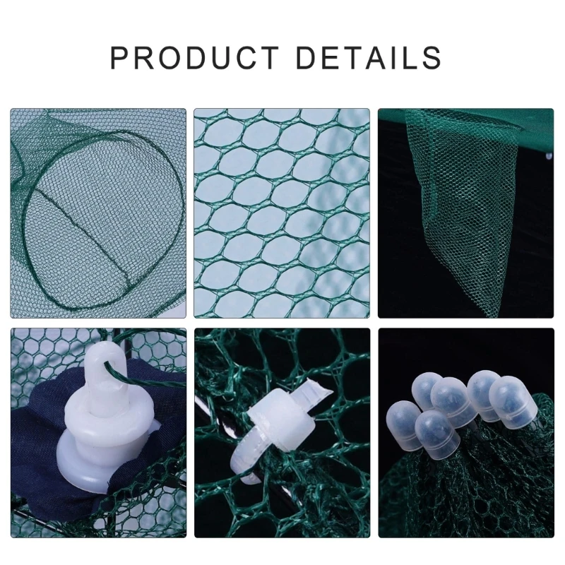 Fishing Traps 6/8/10/12 Holes Umbrella Foldable Fishing Net Cage