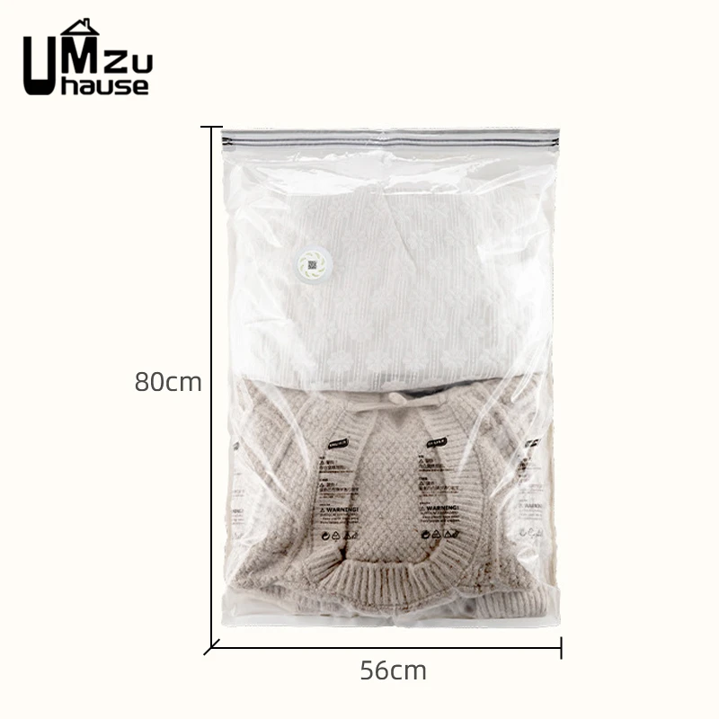 Paquete de 15 bolsas de vacío bolsas de almacenamiento bolsas de compresión  reutilizables para ropa de cama almohadas edredones 4 grandes (80x100cm), 6  medianas (60x80cm) y 5 pequeñas (50x60cm) RVM15T Namotu MZQ-0035