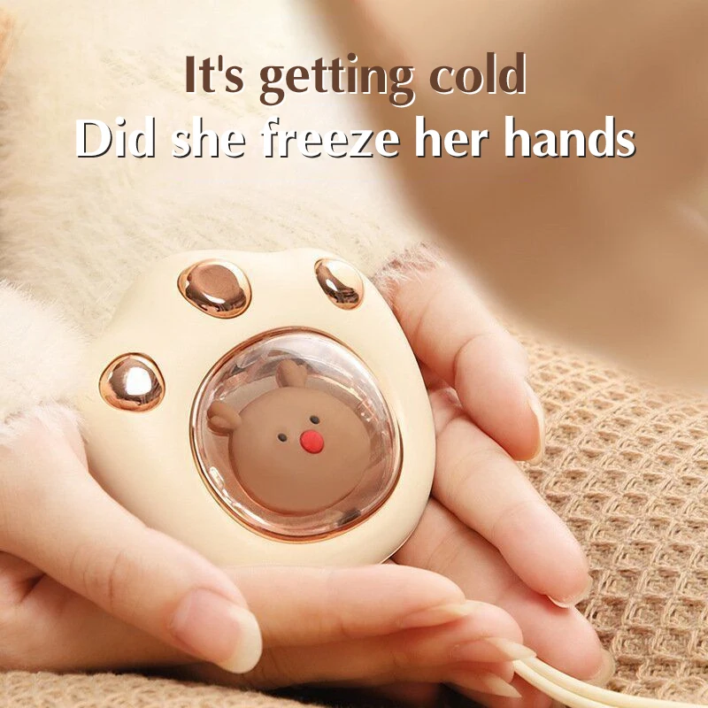 Hand Warmer Hand Warmer Cat Paw Rechargeable Built-in Battery For Students Winer Fast Usb Heater Portable Warmer For Women's Hand hand warmer