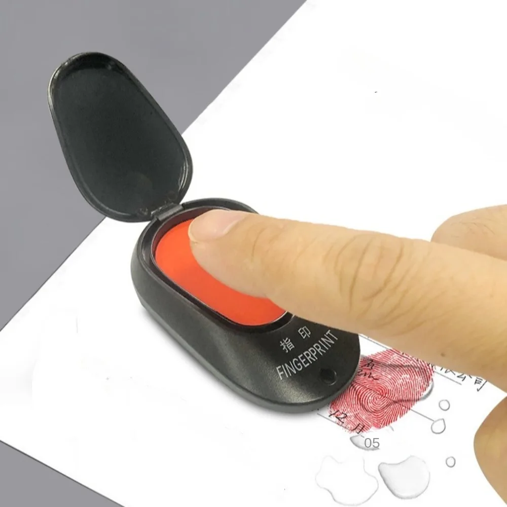 Compact Quick-Dry Anti-Fraud Fingerprint Ink Pad