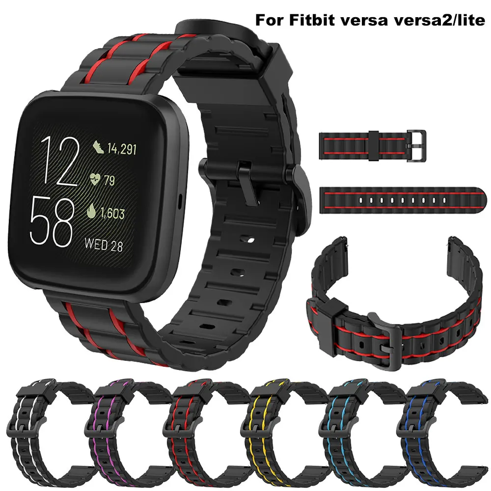 

Sport Silicone Bracelet For Fitbit Versa Lite Replacement Watch Strap For Fitbit Versa 2 1 Versa2 Wristband Waterproof Bands