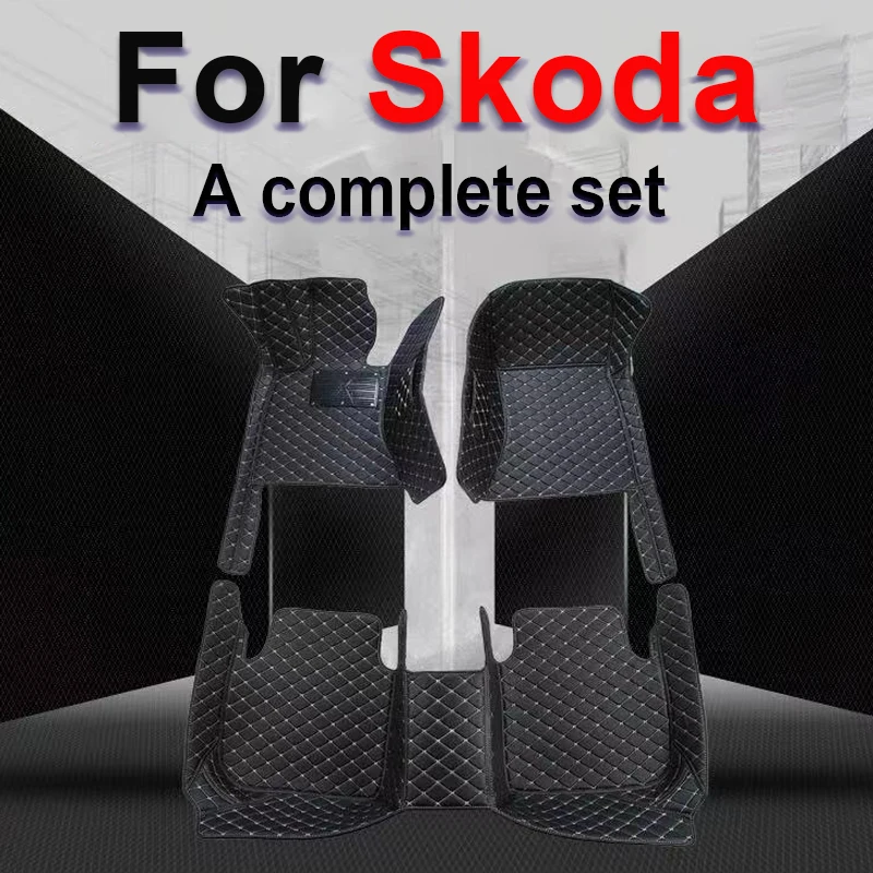 Tappetini Auto Per Skoda Octavia Superb Fabia Kodiaq Karoq Rapid Enyaq Accessori Auto