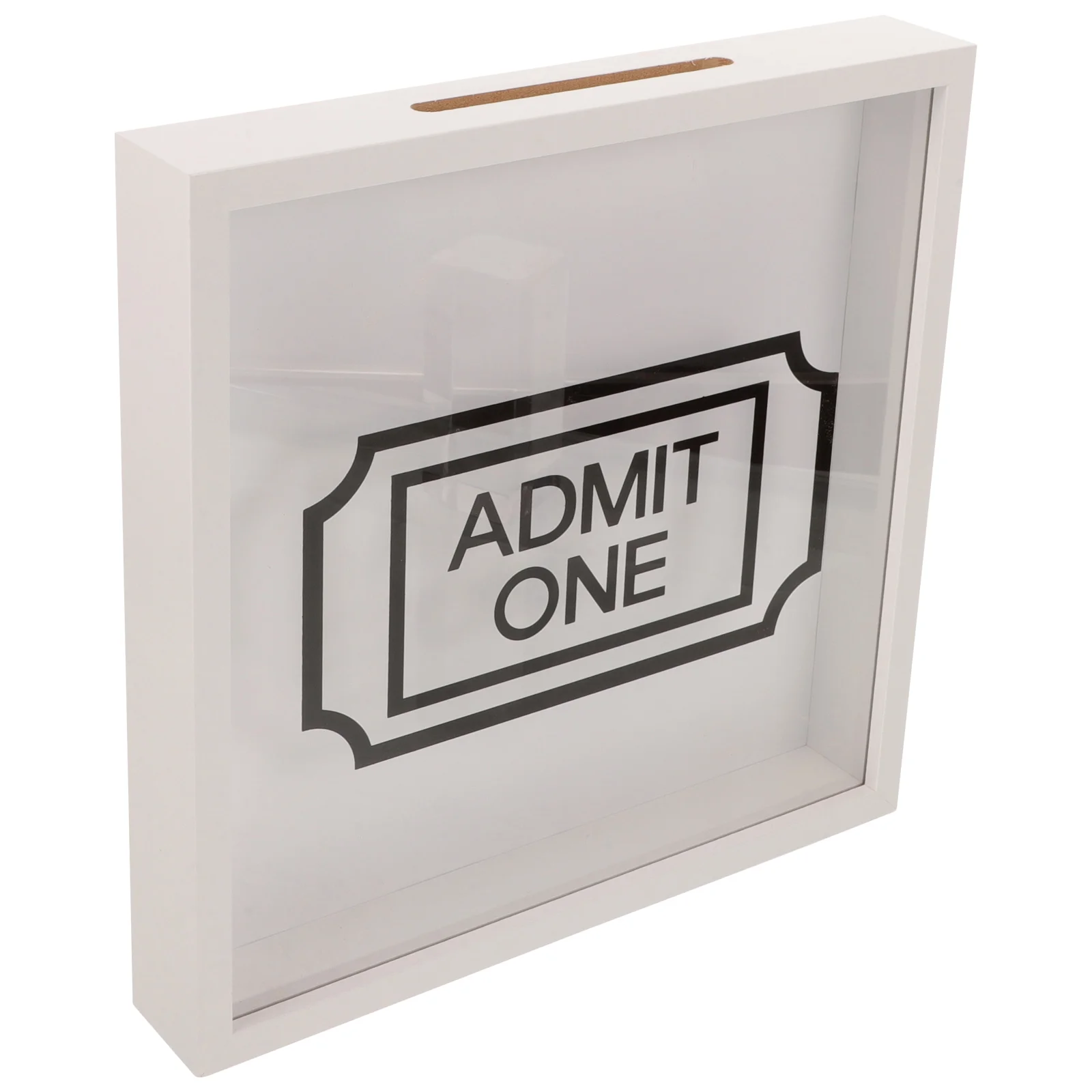 

Storage Box Recipe Holder for Kitchen Tickets Organizer Wooden Case Menu Bin Container