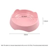 Cat Bowl, Plastic Cat Food Bowl Water Bowls Snack Basin, Pet Feeding Supplies 6