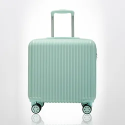 Blue Waterproof Explosion-proof Lady Travel Suitcase Women's Makeup Luggage Bags Size:41-23-44cm