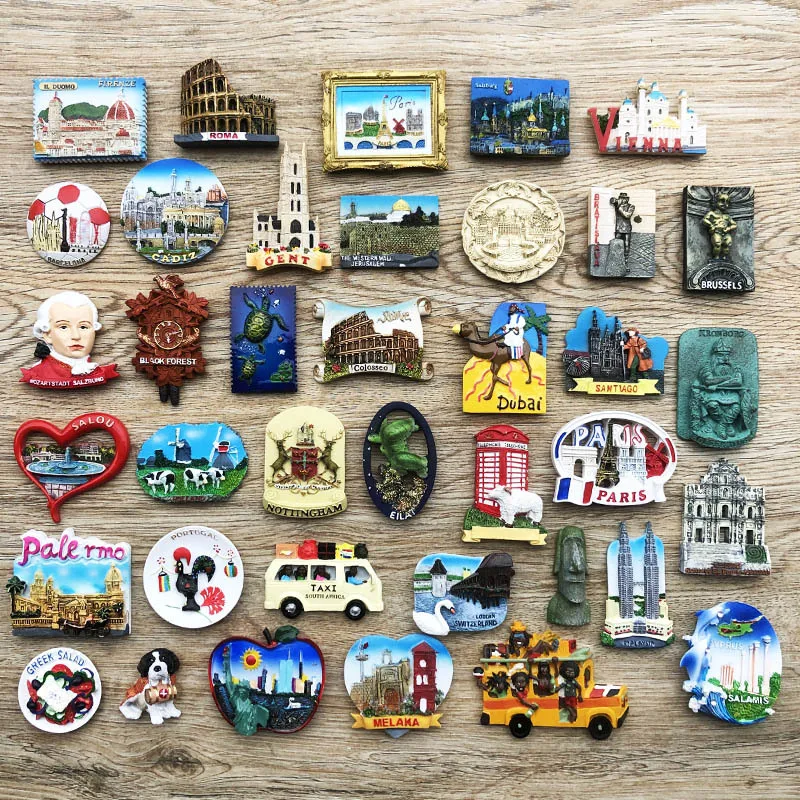 

World Travel Souvenirs Fridge Magnets Spain Belgium Germany Netherlands Israel Tourism Magnetic Refrigerator Stickers Home Decor