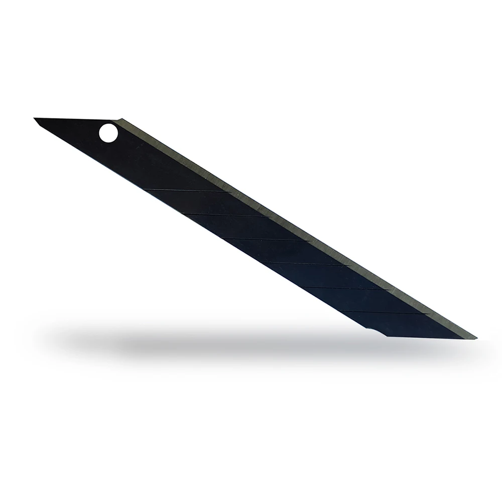 100Pcs Carbon Stahl Ersatz Schwarz Klingen 30/60 Grad Snap Off Messer Cutter Ersatz Klinge Auto Wrap Vinyl film Schneiden Werkzeuge – Detail 7