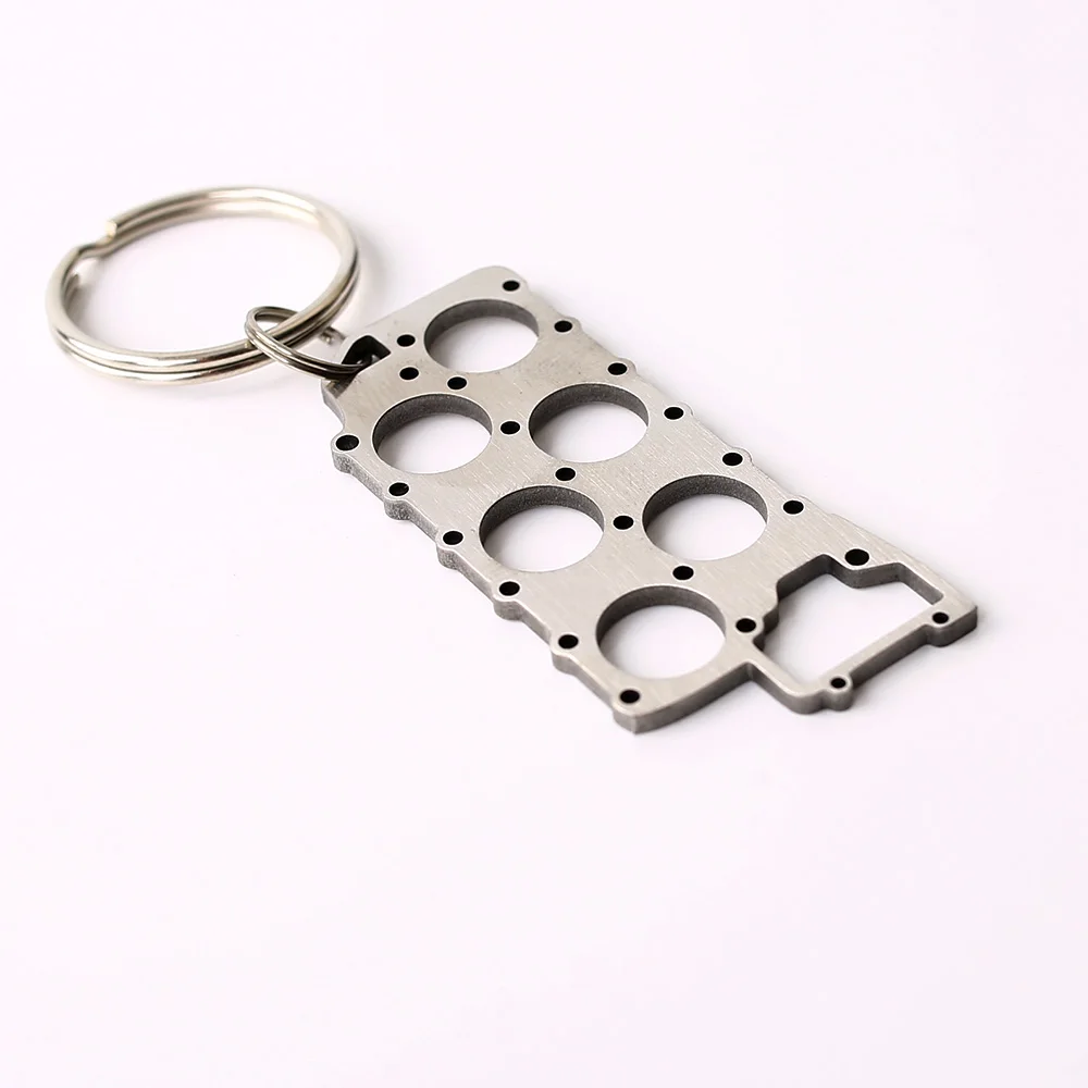Cylinder Head Gasket Engine Metal Keychain Keyring Key Chain