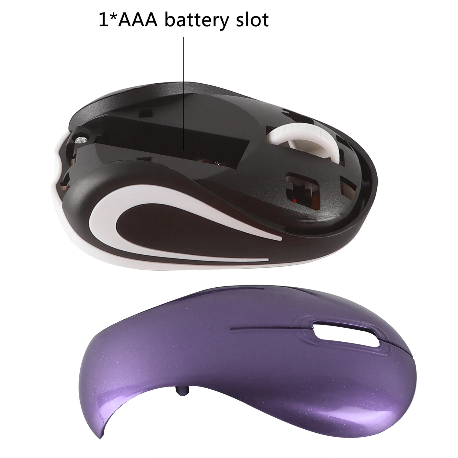 Compact Wireless Mouse - Lightweight, Portable, and Easy Plug-and-Play