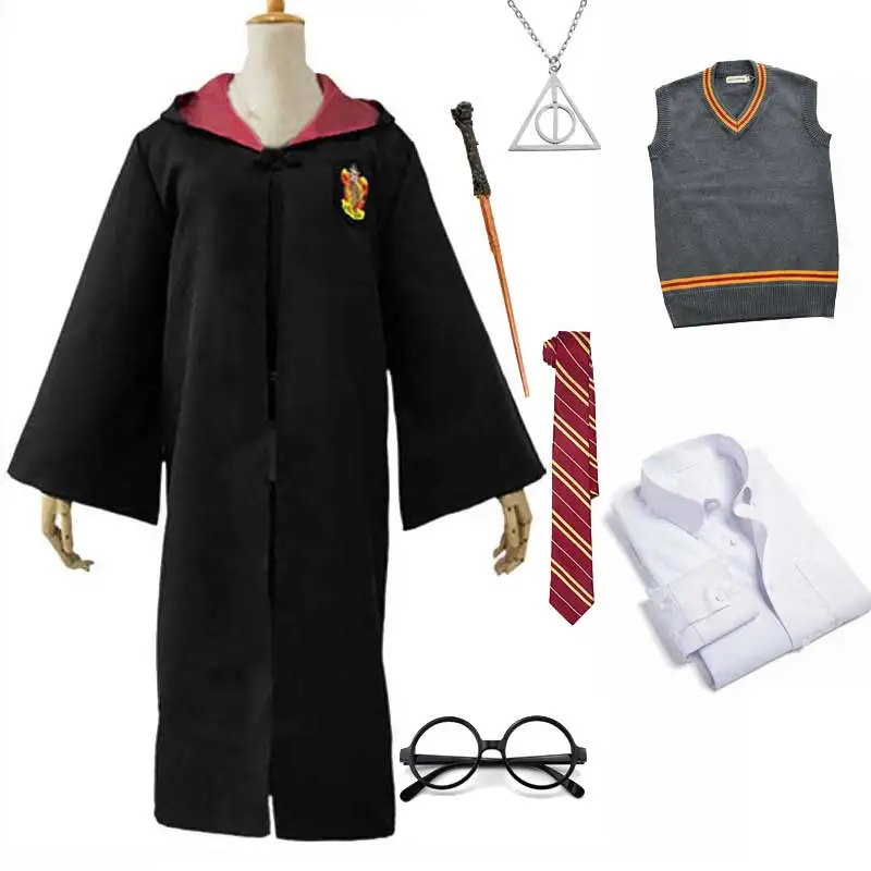 Men Women Gryffindor Slytherin Ravenclaw Hufflepuff Robe Sweater Tie