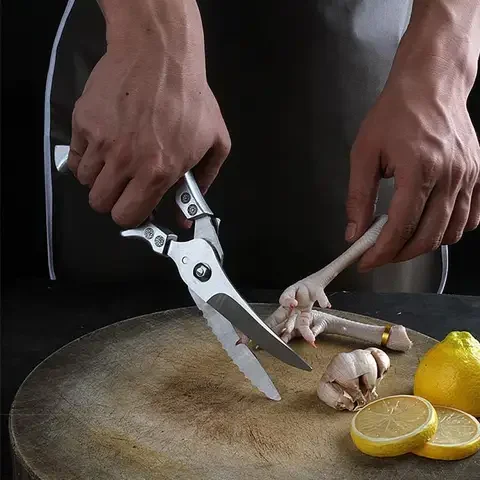 

Многоцелевые ножницы для мясного барбекю, нержавеющая сталь, куриные кости, ножницы, кухонные принадлежности