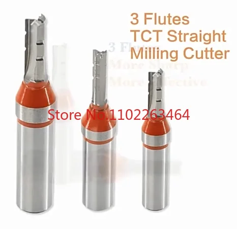 10 Bua 3 Setin Tct Router Lulu Drill Bit End Mill Baja Tungsteno Mill Fresa Caillu Lapislazzuli Caillu Bapan Mdf