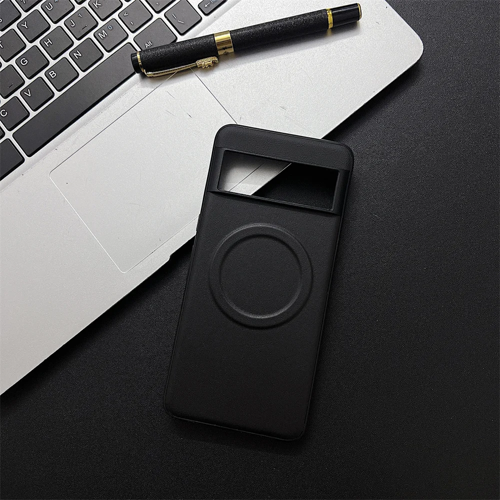 Luxury Leather Magnetic Wireless Charging Slim Shockproof Case