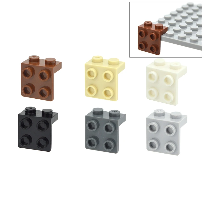 DIY 벽돌 호환 조립 입자 21712 44728 1x2-2x2 스터드 빌딩 블록 부품 어..