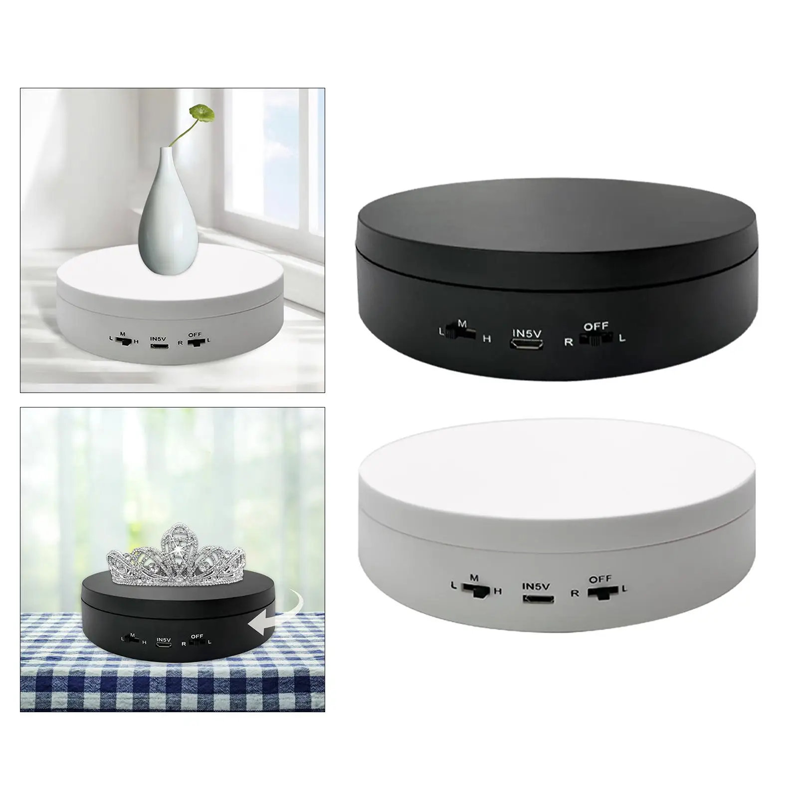 Jewelry Display Stand Rotating Product 360&deg; Rotation Turntable Display Stand