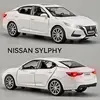 1:32 Nissan Sylphy Alloy Car Model Diecast Metal Toy Vehicles Car Model High Simulation Collection Sound and Light Kids Toy Gift 1