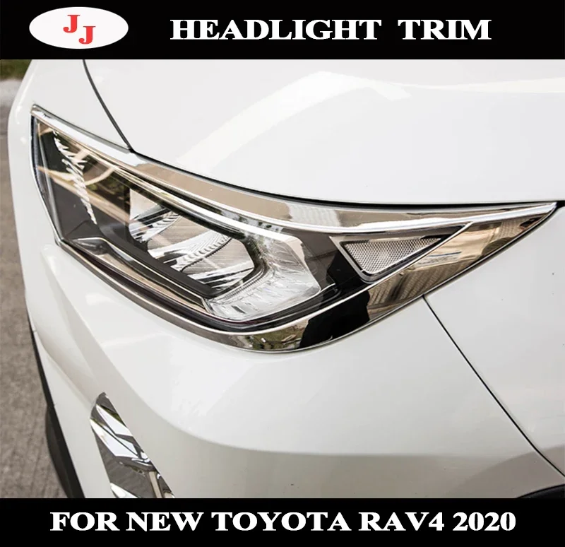 

Автомобиль Стайлинг передсветильник Лампа фара крышка Накладка для Toyota RAV4 2019 2020 наклейка на рамку внешние аксессуары