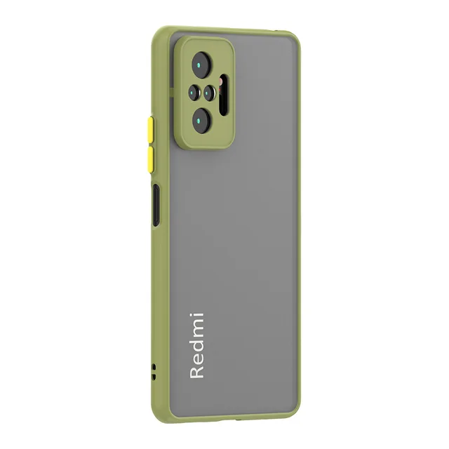 279341-e0b3dd.jpg جراب هاتف صلب سيليكون غير لامع ، غطاء خلفي عالمي مقاوم للصدمات ، ملمس جلد ، Xiaomi Redmi Note 10 Pro Max ، 10s ، Note10 ، 4G ، Poco F3