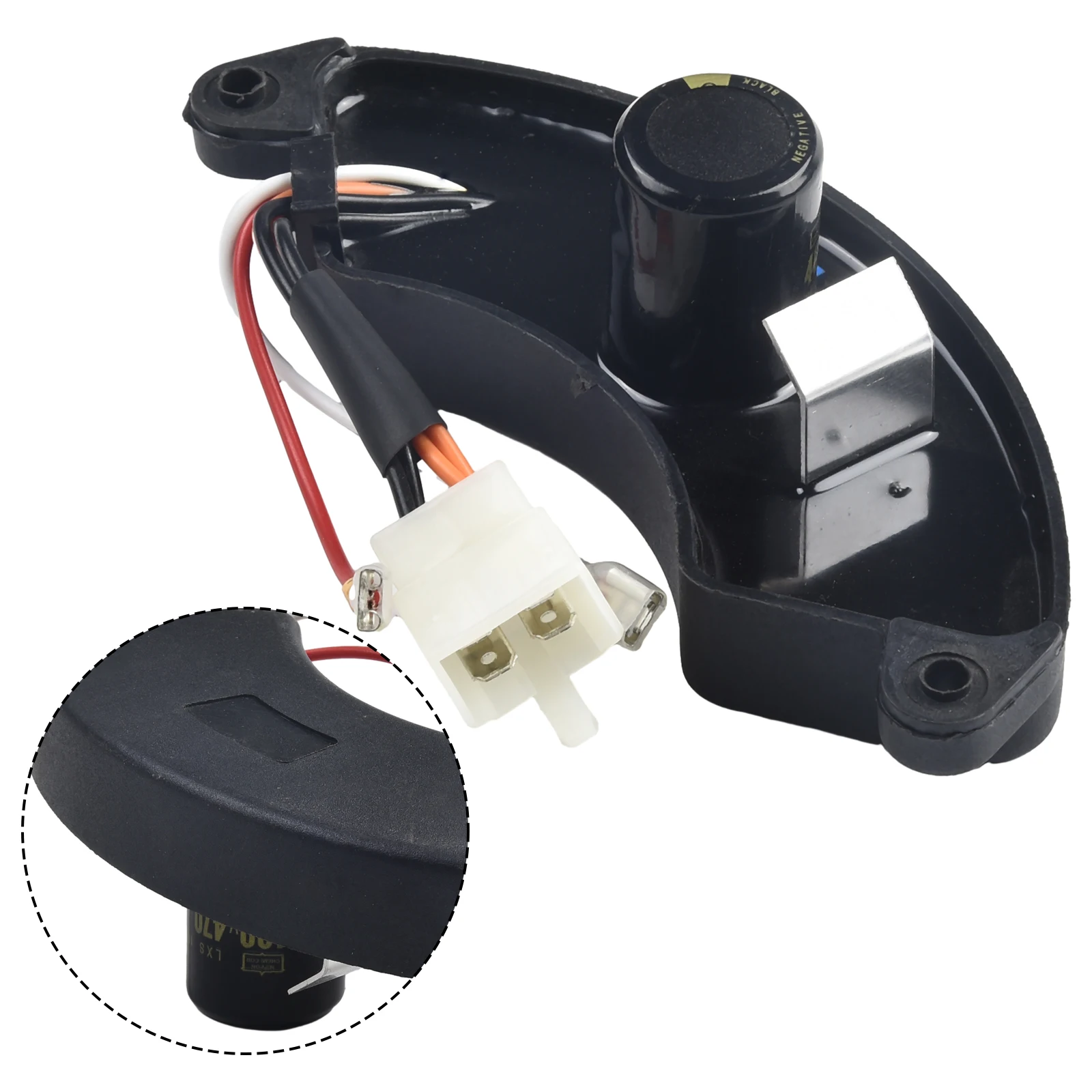 Dynamo Voltage Regulator Automatic Black Plastic Shell Regulator Single Voltage 7.5KW 8000W For Gasoline Generators
