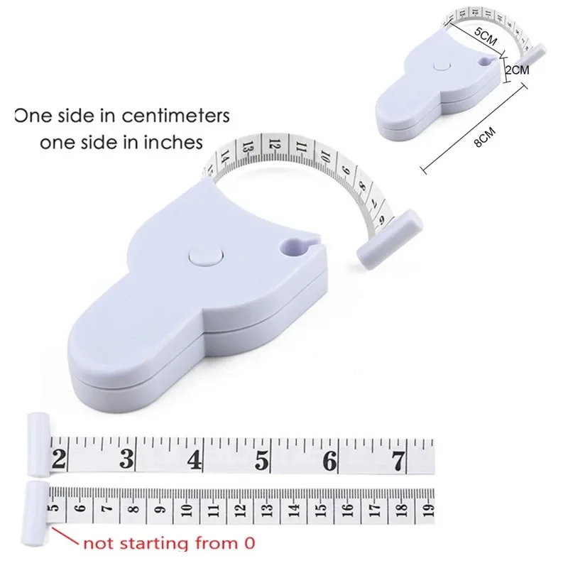 Automatic Telescopic Tape Measure Body Measuring Tape Centimeter Tapes for Body Meter Measure Metric Tapes Sewing Ruler Tools images - 6