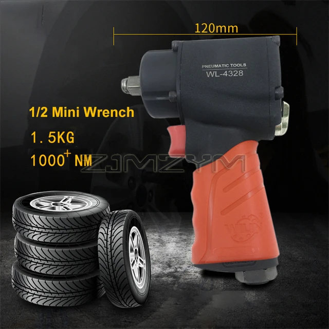 Tire Impact Wrench Torque For Lug Nuts 1/2 Inch Micro Air Wrench