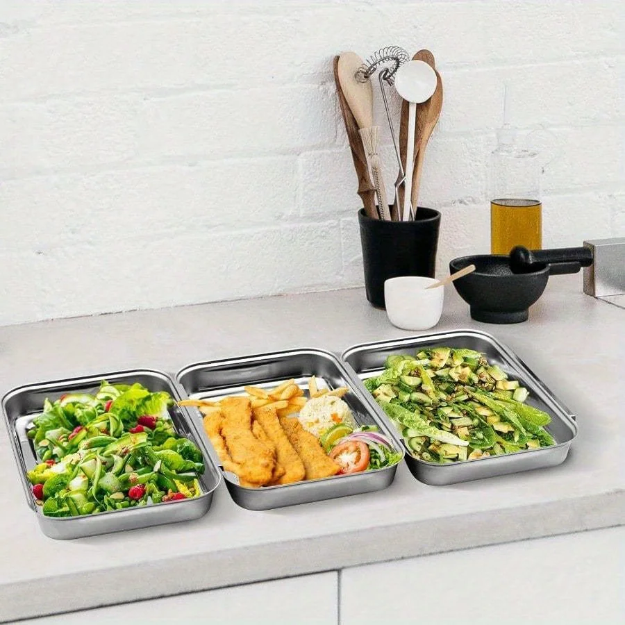 Stainless Steel Breading Trays 6