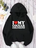 New In Hoodies I Love My Cougar Girlfriend I Love My Gf Hoodie for Winter Sweatshirts Women Fashion Letter Printed Hoodie 1
