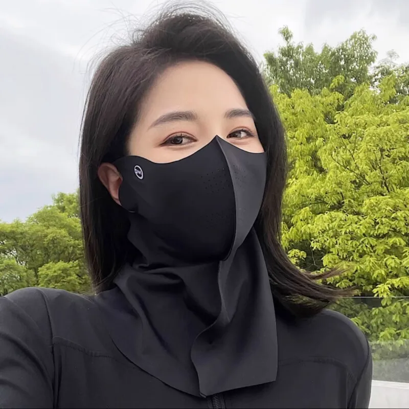 Women Sunscreen Veil Neck Face Mask UV Protection