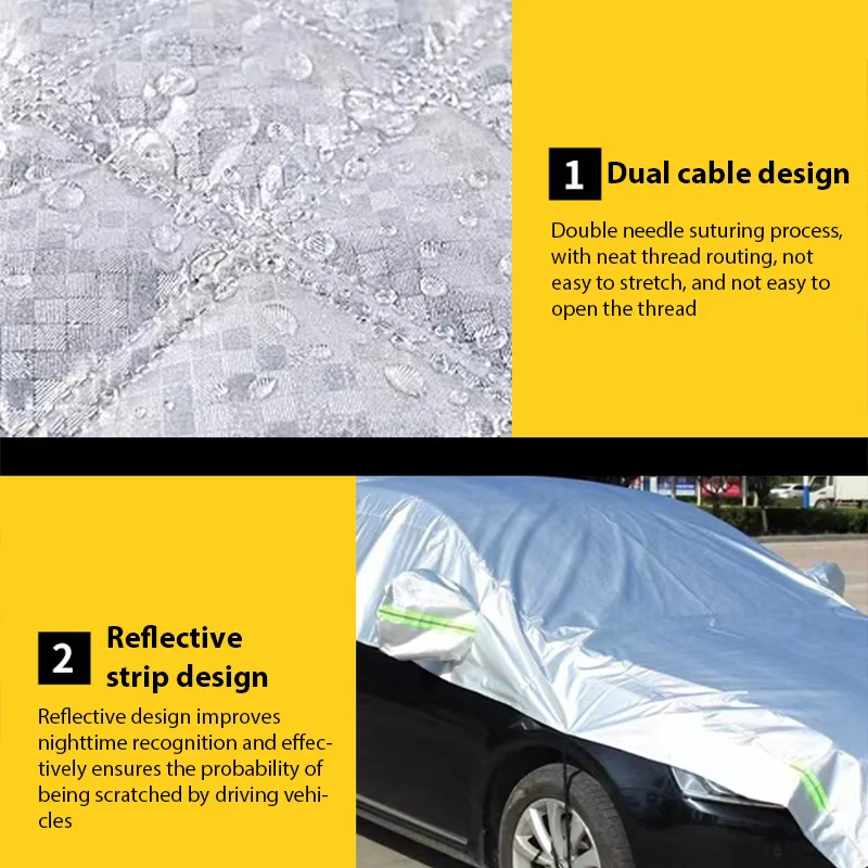 Waterproof Half Car Body Cover 3