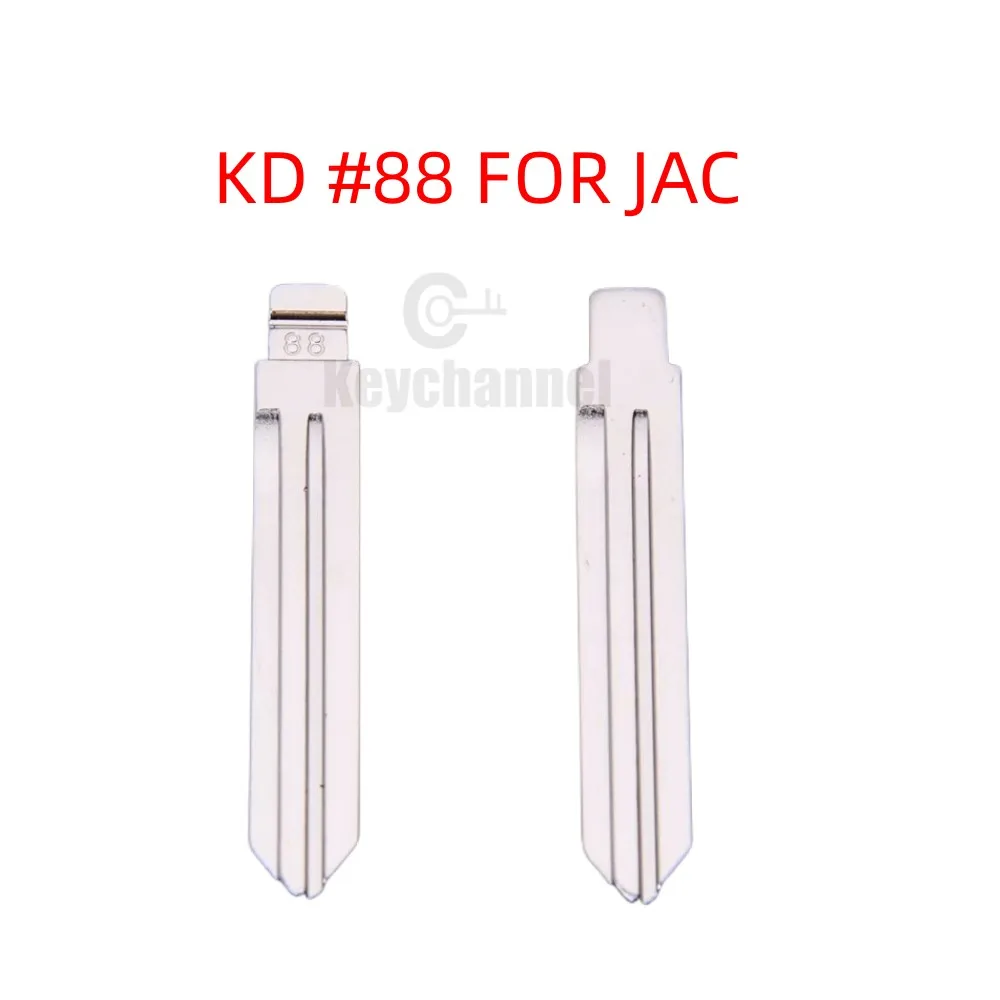 keychannel 5/10pcs #88 KD Remote Blank Universal Car Key Blade Spare Key for JAC Remote for KEYDIY VVDI Xhorse JMD Remote keychannel 5 10pcs sip22 key blank universal car key blade 157 kd key blank spare remote key for kd keydiy xhorse vvdi for fiat