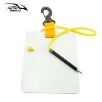 KEEP DIVING Underwater Writing Slate Diving Wordpad Gear Board with Swivel Clip and Pencil for Water Sports Diving Swimming 1