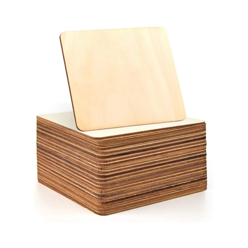 100 Pezzi Legno Rettangolare 100x150x25mm - Per Fai Da Te, Arte, Decorazioni Casa - Foto 4