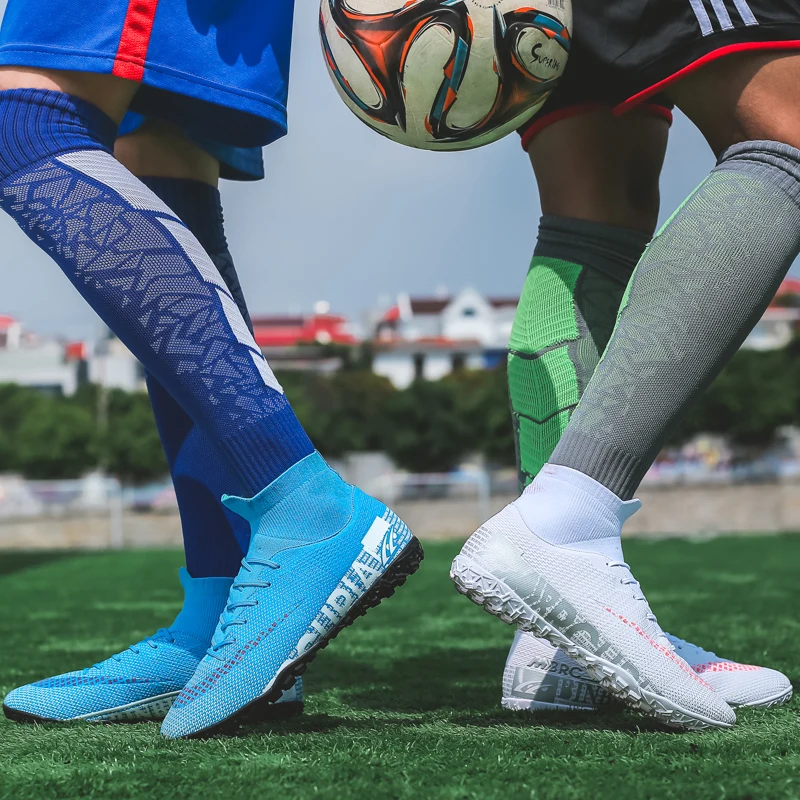 Football shoes FG/AG/TF Men High Ankle Soccer Cleats Training For Man 35-45