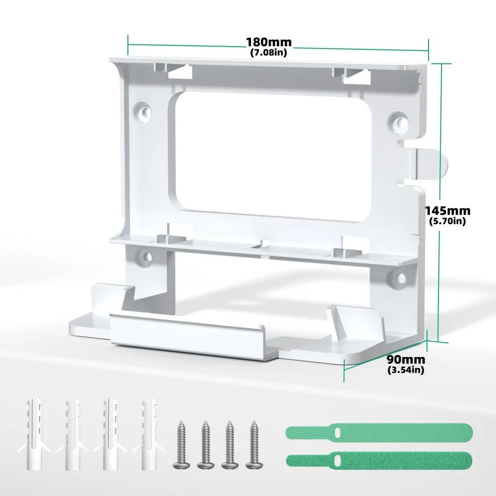for Starlink Gen 3 Router Mount Router 2 in 1 Power Cable Storage Stand Power Kit Accessories PC Router Storage Bracket White 2