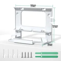 for Starlink Gen 3 Router Mount Router 2 in 1 Power Cable Storage Stand Power Kit Accessories PC Router Storage Bracket White 2