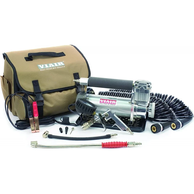 

VIAIR 450P-RV Automatic Portable Air Compressor Kit - 150 PSI for RV, Truck, and SUV Tires - RV Accessories with 1.80 CFM