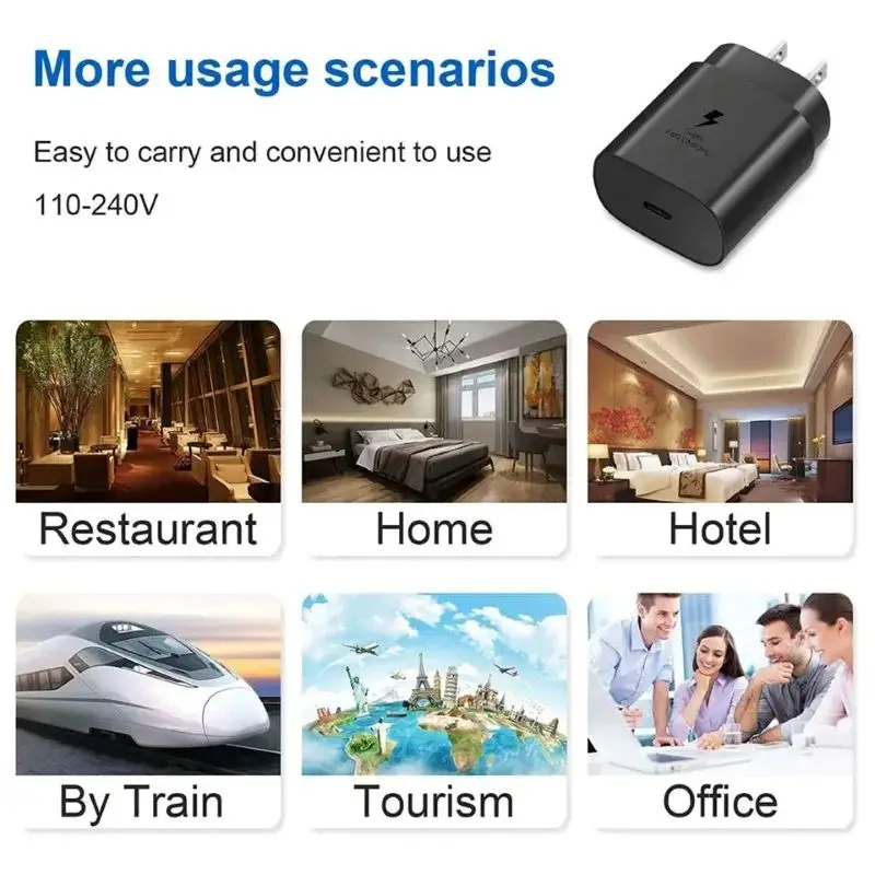 รูปสินค้า อะแดปเตอร์ชาร์จเร็ว 25W USB-C สำหรับ Galaxy S26/S25/S24 และอื่นๆ