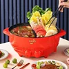 Electric hot pot, household kitchen multi function all in one electric pot, electric cooking pot and non stick grill pan 5