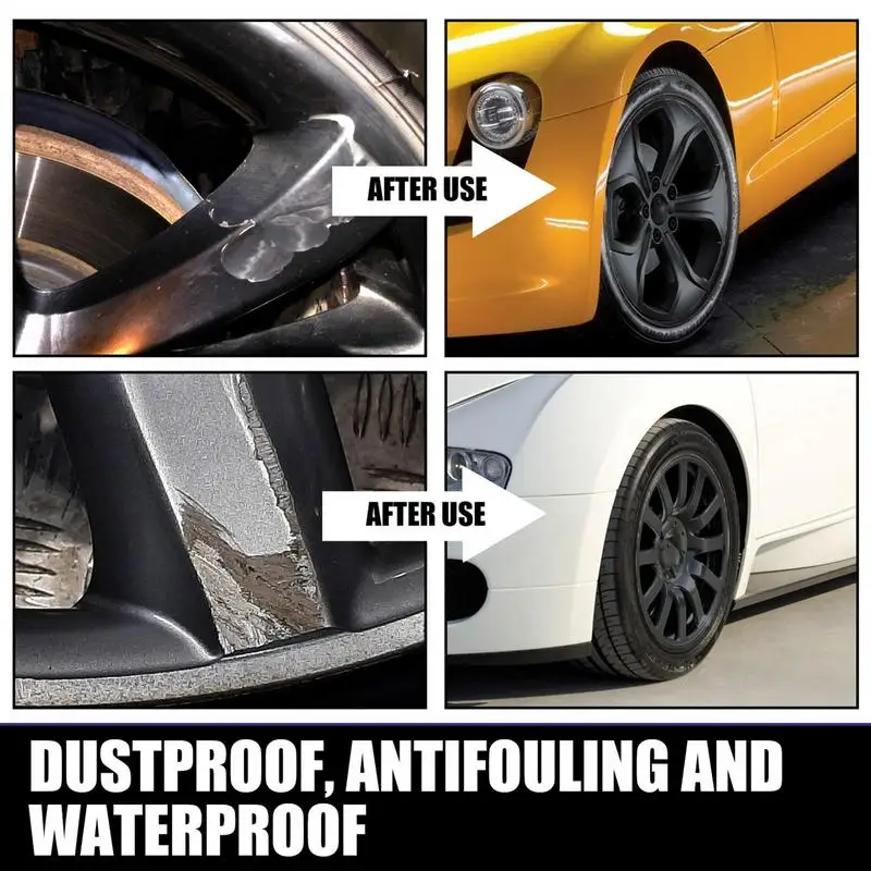 Car Wheel Rim Scratch Repair Kit Universal Markers And Fillers Black For Rims Quick & Easy To Use Car Paint Accessories