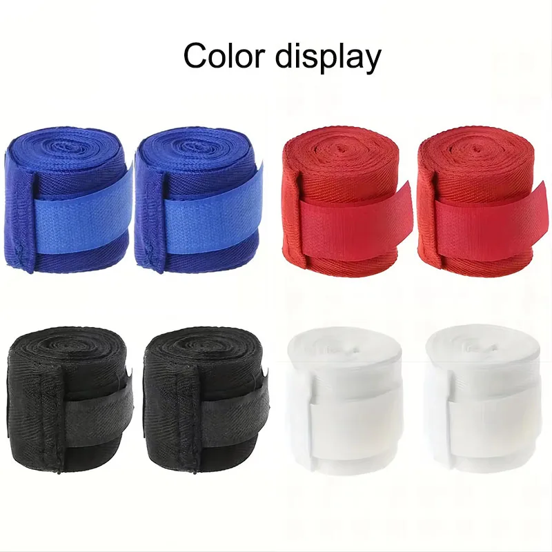 2 Rolls 5M Cotton Boxing Bandages Sports Protective Gear Sports Gloves MMA Gloves Wrapped Around Competition Bandages