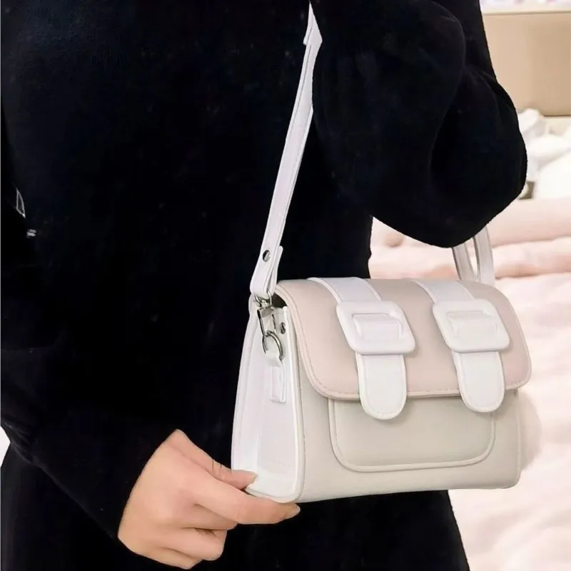 JIAERDI Sweet Cute Square Y2k Messenger Bag Wallet Women Harajuku Kawaii Casual Crossbody Bags Lady Retro Purse Bolsas De Mujer