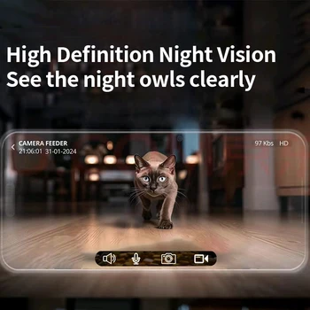 PAPIFEED cat automatic feeder visual cat food dog food wifi intelligent timed quantitative pet food dispenser 6L video model cat 2