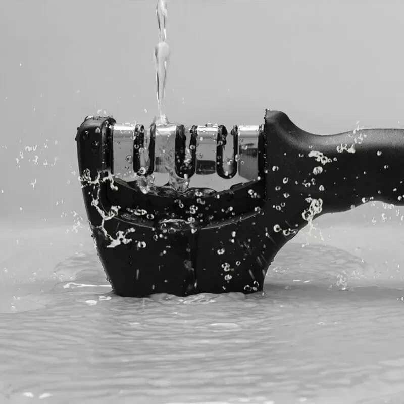 1개 블랙 3단계 칼갈이 휴대용 미끄럼 방지 받침대 주방칼용 간편 연마 도구 가정용 핸드헬드 3단계